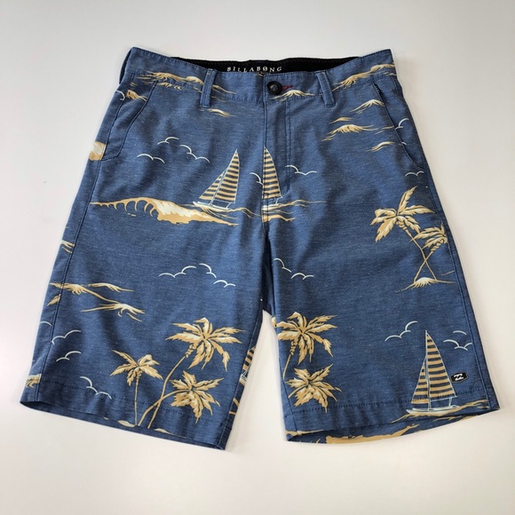Billabong Other - Billabong Boys Sailboat & Palm Tree Board Shorts